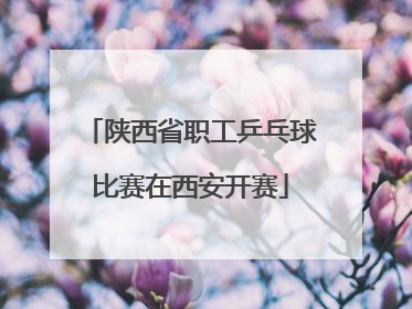 陕西省职工乒乓球比赛在西安开赛
