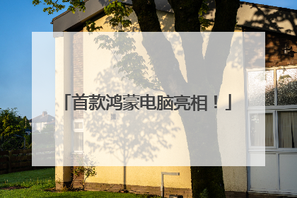 首款鸿蒙电脑亮相！