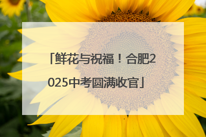 鲜花与祝福！合肥2025中考圆满收官