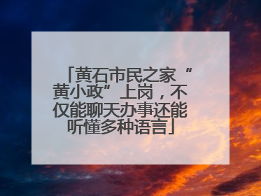 黄石市民之家“黄小政”上岗，不仅能聊天办事还能听懂多种语言