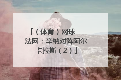 （体育）网球——法网：辛纳对阵阿尔卡拉斯（2）