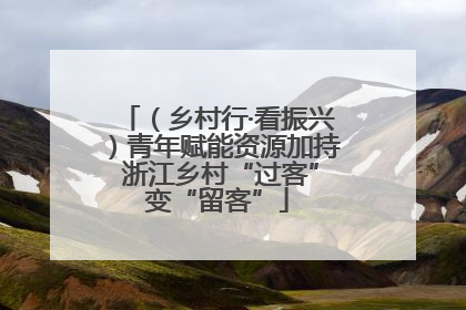 （乡村行·看振兴）青年赋能资源加持 浙江乡村“过客”变“留客”