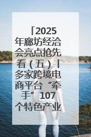 2025年廊坊经洽会亮点抢先看（五）丨多家跨境电商平台“牵手”107个特色产业集群