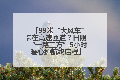 99米“大风车”卡在高速匝道？日照“一路三方”5小时暖心护航终启程